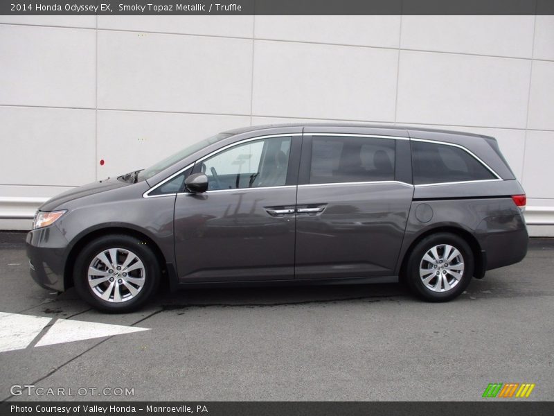 Smoky Topaz Metallic / Truffle 2014 Honda Odyssey EX