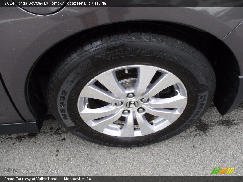 Smoky Topaz Metallic / Truffle 2014 Honda Odyssey EX