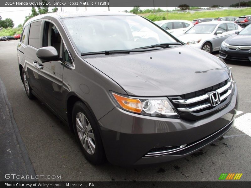 Smoky Topaz Metallic / Truffle 2014 Honda Odyssey EX