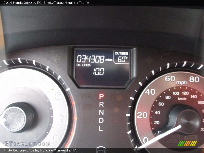 Smoky Topaz Metallic / Truffle 2014 Honda Odyssey EX