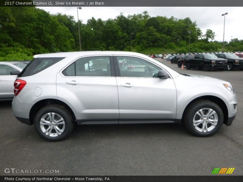 Silver Ice Metallic / Jet Black 2017 Chevrolet Equinox LS