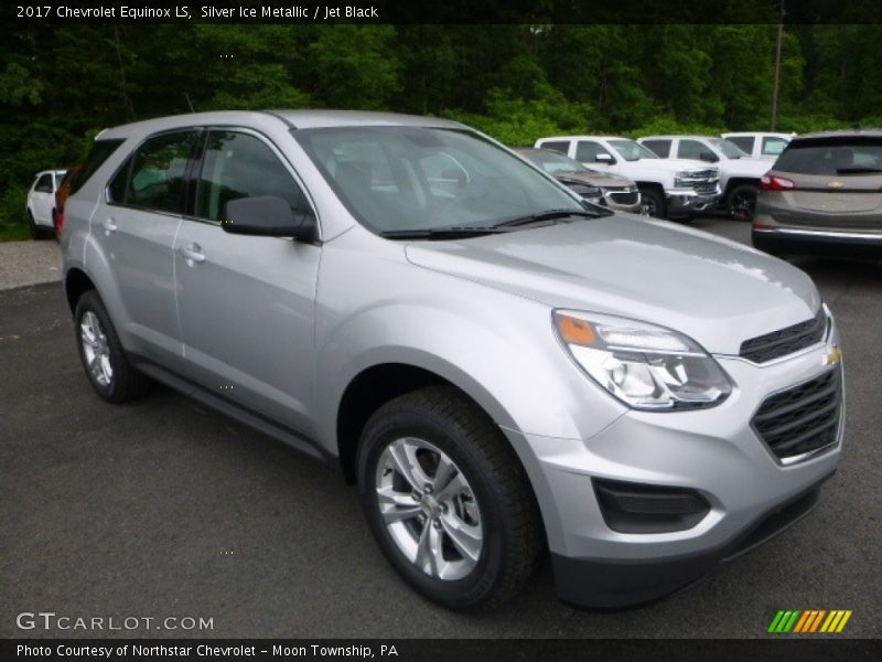 Silver Ice Metallic / Jet Black 2017 Chevrolet Equinox LS