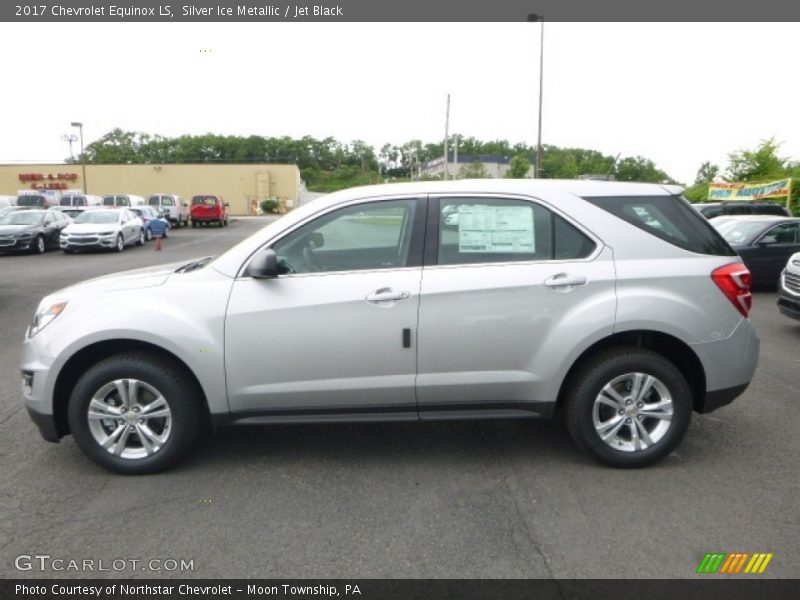 Silver Ice Metallic / Jet Black 2017 Chevrolet Equinox LS
