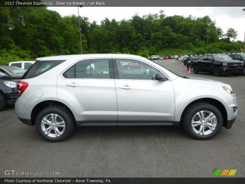 Silver Ice Metallic / Jet Black 2017 Chevrolet Equinox LS