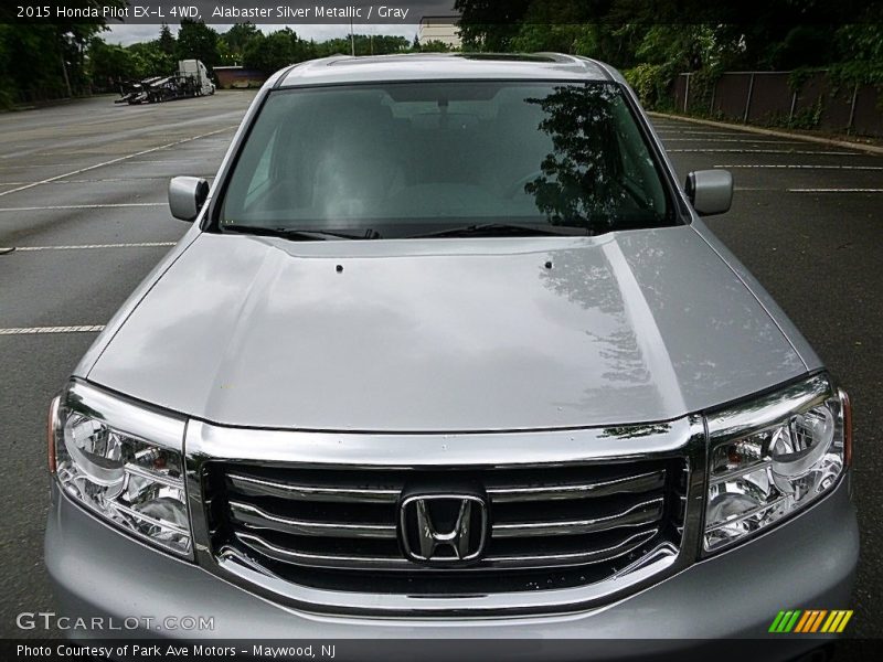 Alabaster Silver Metallic / Gray 2015 Honda Pilot EX-L 4WD