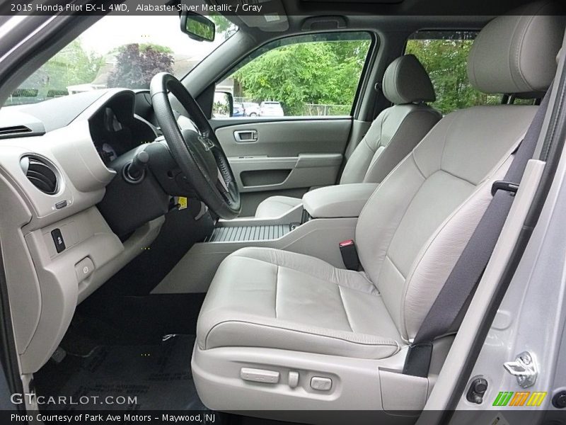 Alabaster Silver Metallic / Gray 2015 Honda Pilot EX-L 4WD