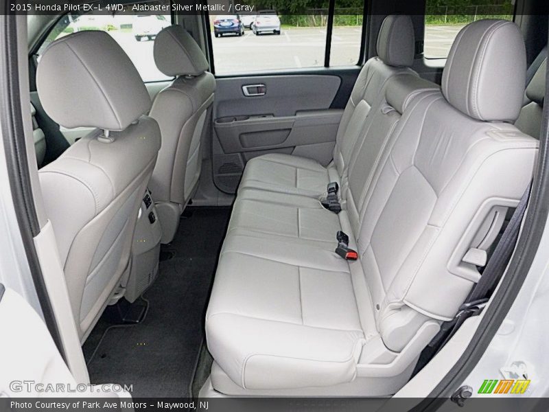 Alabaster Silver Metallic / Gray 2015 Honda Pilot EX-L 4WD