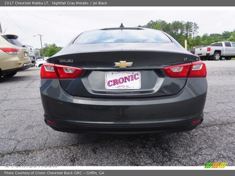 Nightfall Gray Metallic / Jet Black 2017 Chevrolet Malibu LT