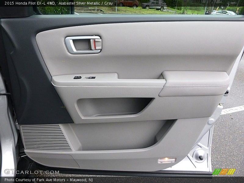 Alabaster Silver Metallic / Gray 2015 Honda Pilot EX-L 4WD