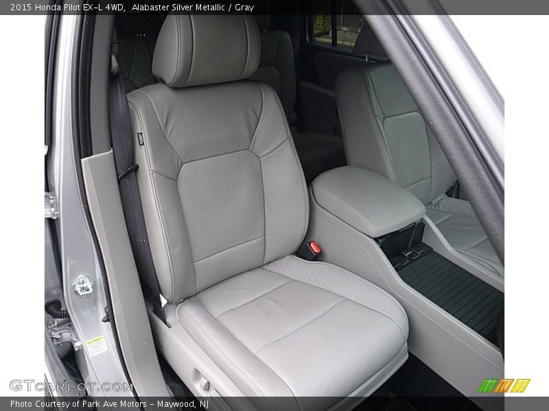 Alabaster Silver Metallic / Gray 2015 Honda Pilot EX-L 4WD