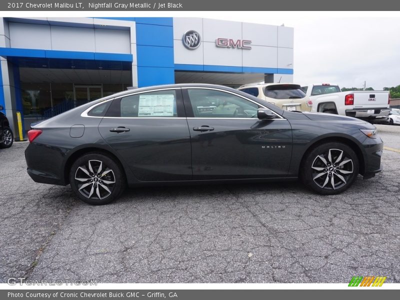 Nightfall Gray Metallic / Jet Black 2017 Chevrolet Malibu LT