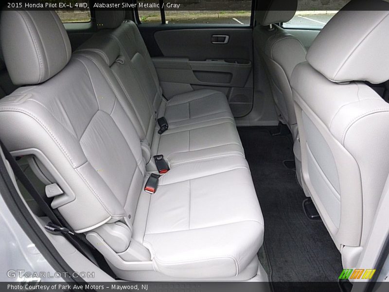 Alabaster Silver Metallic / Gray 2015 Honda Pilot EX-L 4WD
