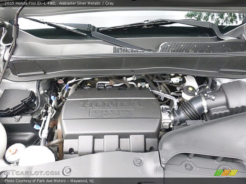 Alabaster Silver Metallic / Gray 2015 Honda Pilot EX-L 4WD