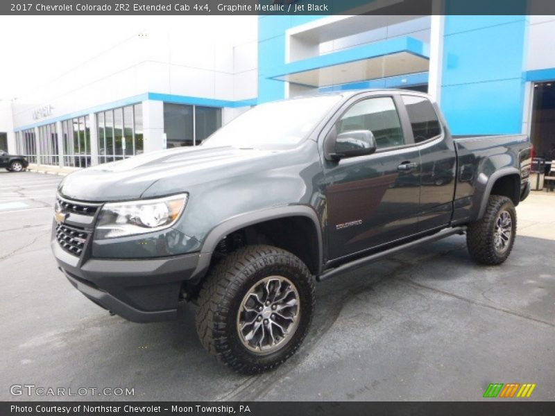 Graphite Metallic / Jet Black 2017 Chevrolet Colorado ZR2 Extended Cab 4x4