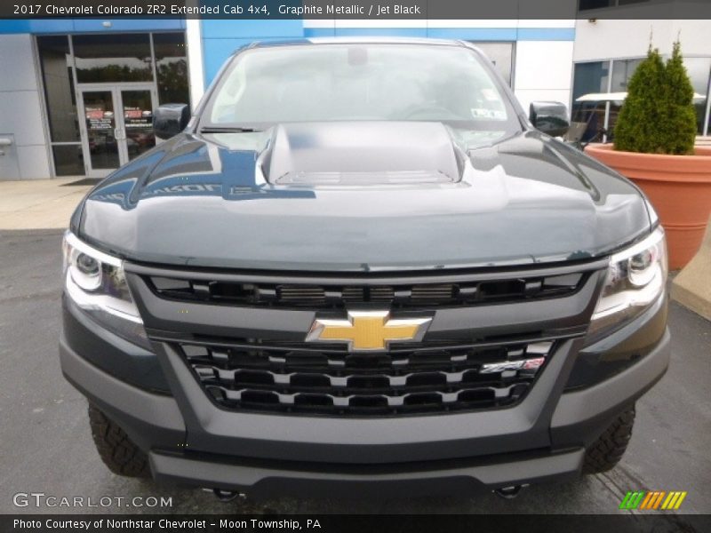Graphite Metallic / Jet Black 2017 Chevrolet Colorado ZR2 Extended Cab 4x4