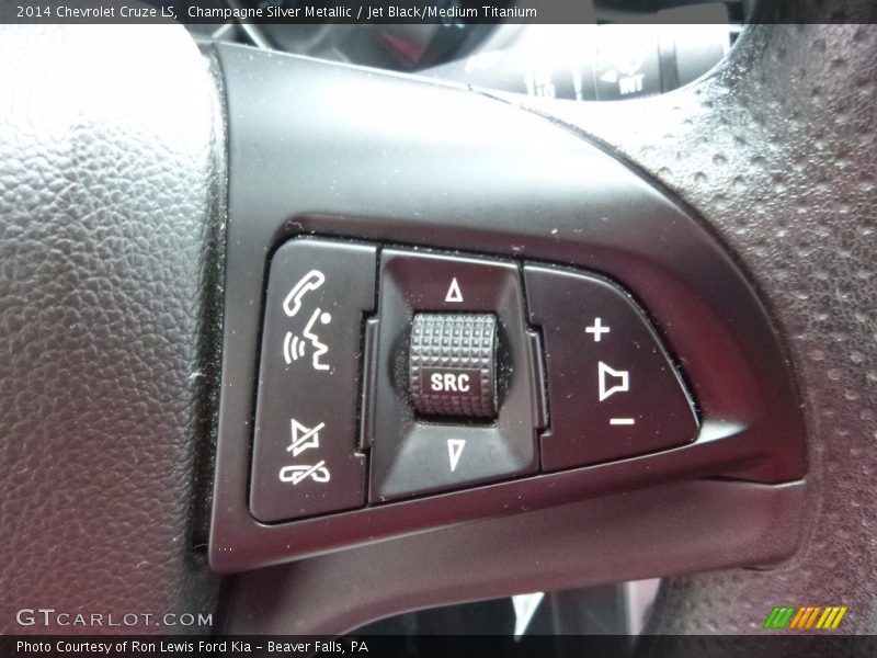 Champagne Silver Metallic / Jet Black/Medium Titanium 2014 Chevrolet Cruze LS