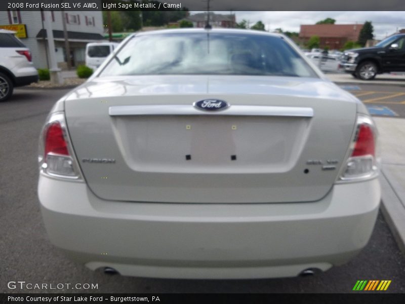 Light Sage Metallic / Camel 2008 Ford Fusion SEL V6 AWD