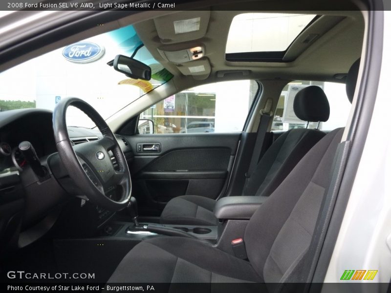 Light Sage Metallic / Camel 2008 Ford Fusion SEL V6 AWD