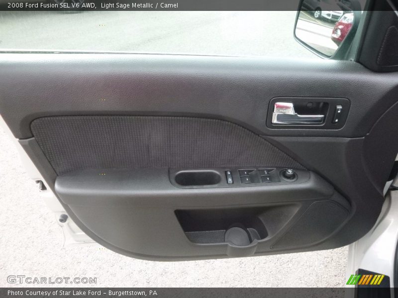 Light Sage Metallic / Camel 2008 Ford Fusion SEL V6 AWD