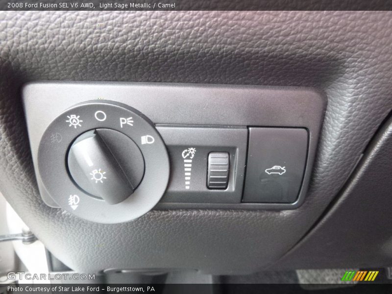 Light Sage Metallic / Camel 2008 Ford Fusion SEL V6 AWD
