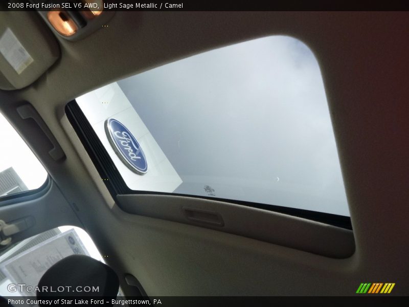 Light Sage Metallic / Camel 2008 Ford Fusion SEL V6 AWD