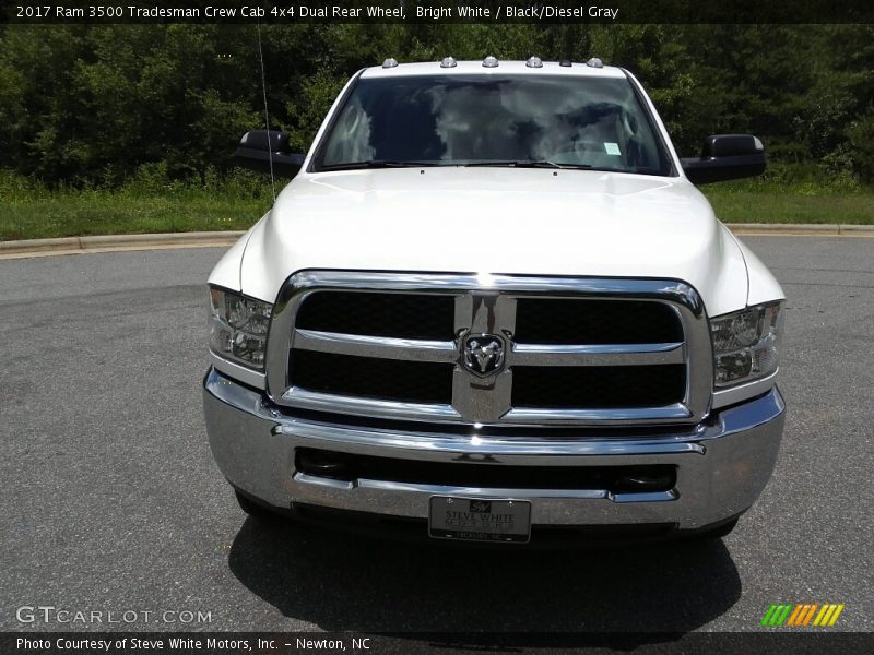 Bright White / Black/Diesel Gray 2017 Ram 3500 Tradesman Crew Cab 4x4 Dual Rear Wheel
