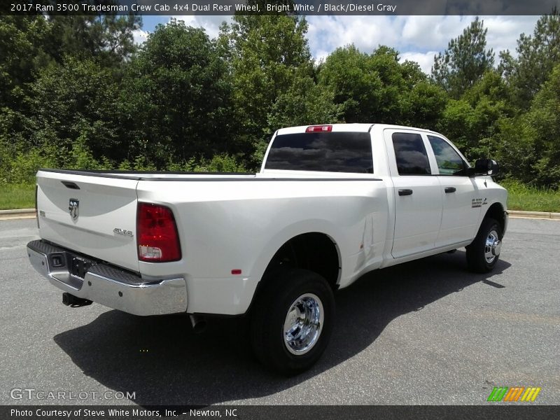 Bright White / Black/Diesel Gray 2017 Ram 3500 Tradesman Crew Cab 4x4 Dual Rear Wheel