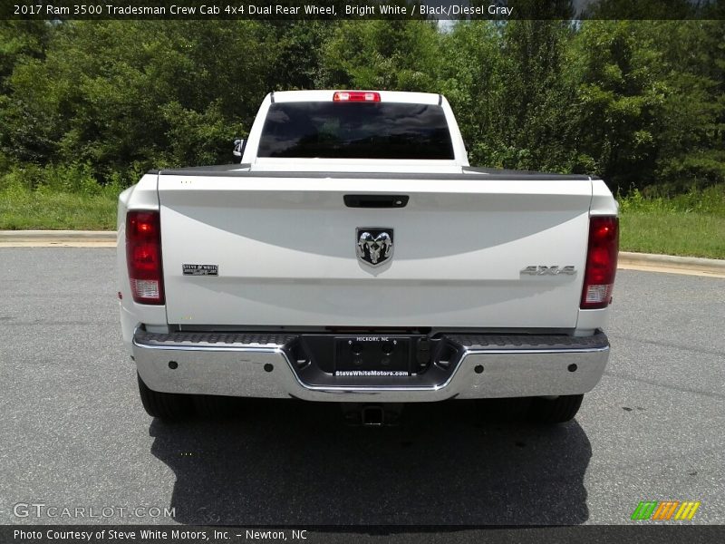 Bright White / Black/Diesel Gray 2017 Ram 3500 Tradesman Crew Cab 4x4 Dual Rear Wheel