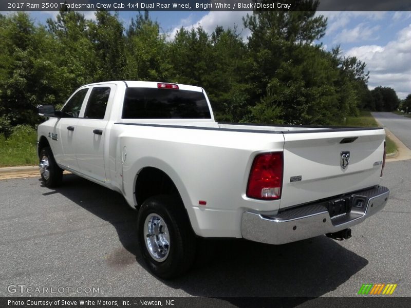 Bright White / Black/Diesel Gray 2017 Ram 3500 Tradesman Crew Cab 4x4 Dual Rear Wheel