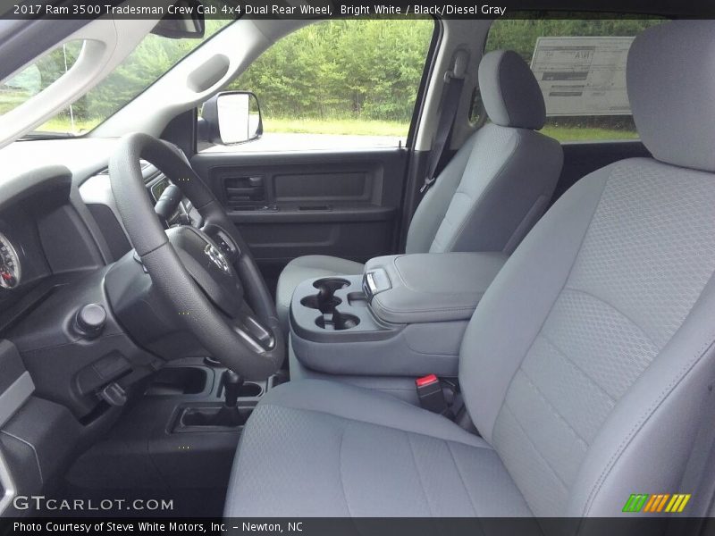 Bright White / Black/Diesel Gray 2017 Ram 3500 Tradesman Crew Cab 4x4 Dual Rear Wheel