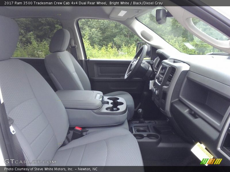 Bright White / Black/Diesel Gray 2017 Ram 3500 Tradesman Crew Cab 4x4 Dual Rear Wheel