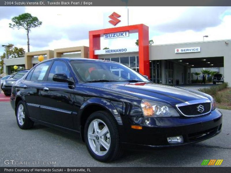 Tuxedo Black Pearl / Beige 2004 Suzuki Verona EX