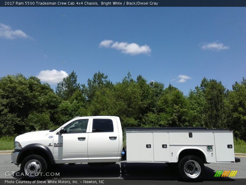 Bright White / Black/Diesel Gray 2017 Ram 5500 Tradesman Crew Cab 4x4 Chassis