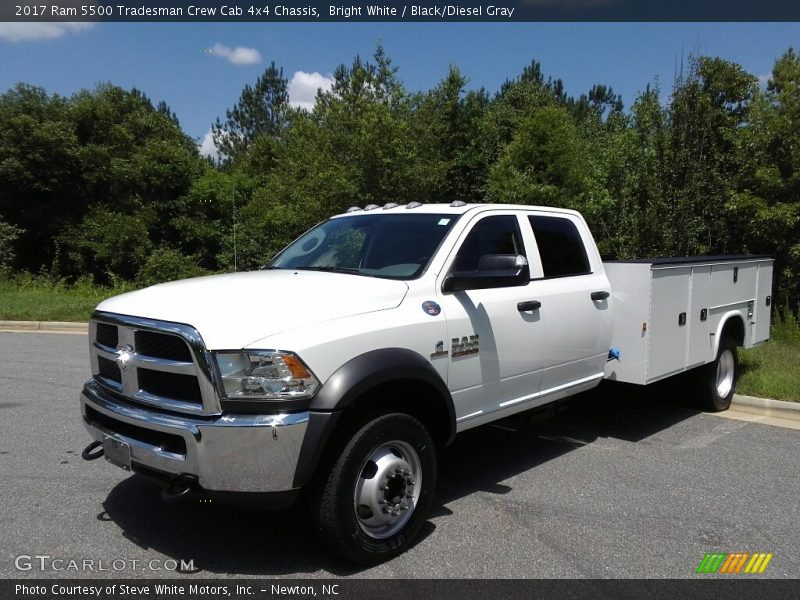 Bright White / Black/Diesel Gray 2017 Ram 5500 Tradesman Crew Cab 4x4 Chassis