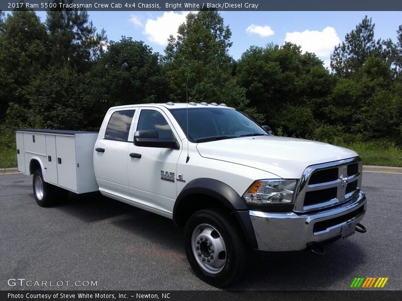 Bright White / Black/Diesel Gray 2017 Ram 5500 Tradesman Crew Cab 4x4 Chassis