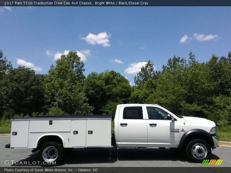 Bright White / Black/Diesel Gray 2017 Ram 5500 Tradesman Crew Cab 4x4 Chassis