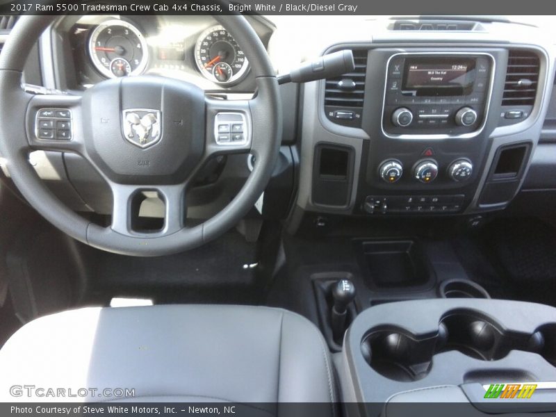 Bright White / Black/Diesel Gray 2017 Ram 5500 Tradesman Crew Cab 4x4 Chassis