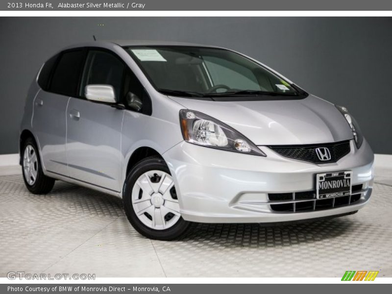 Alabaster Silver Metallic / Gray 2013 Honda Fit