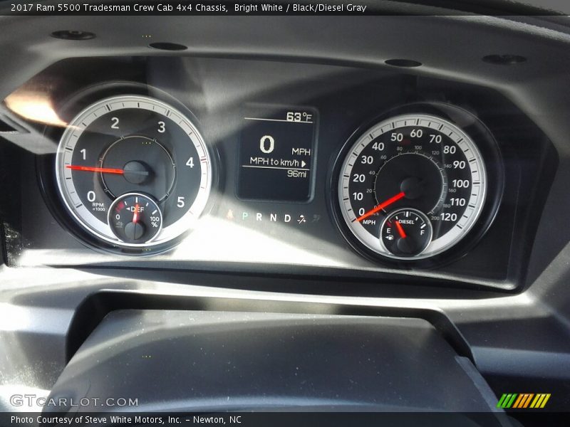 Bright White / Black/Diesel Gray 2017 Ram 5500 Tradesman Crew Cab 4x4 Chassis