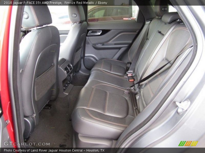 Rear Seat of 2018 F-PACE 35t AWD Prestige