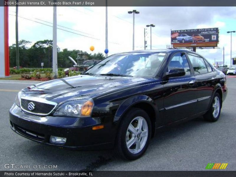 Tuxedo Black Pearl / Beige 2004 Suzuki Verona EX