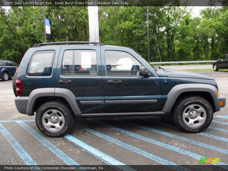 Deep Beryl Green Pearl / Medium Slate Gray 2005 Jeep Liberty Sport 4x4