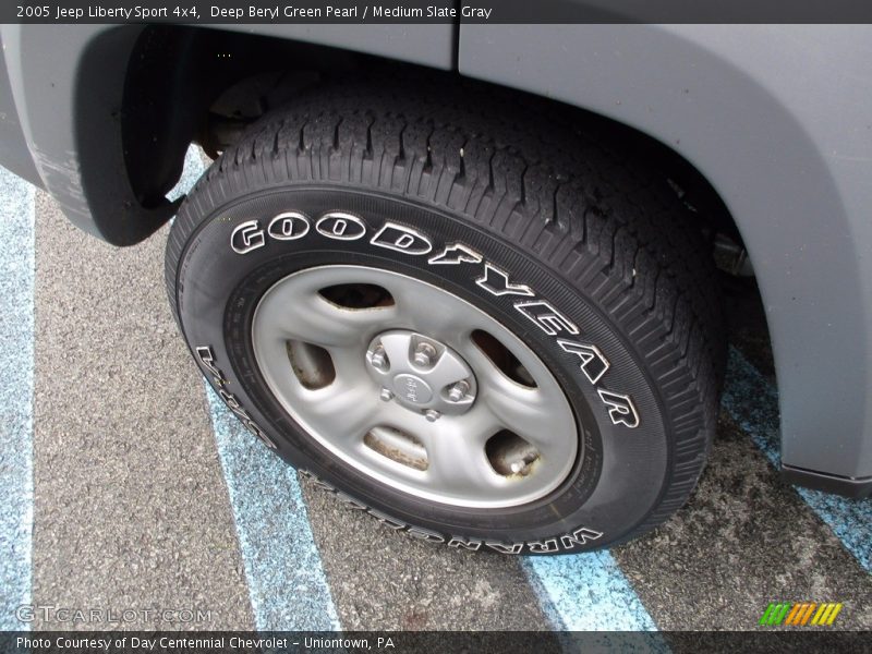 Deep Beryl Green Pearl / Medium Slate Gray 2005 Jeep Liberty Sport 4x4