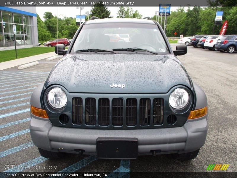 Deep Beryl Green Pearl / Medium Slate Gray 2005 Jeep Liberty Sport 4x4
