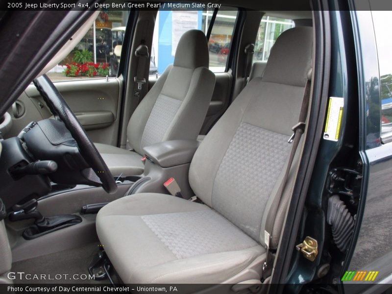 Deep Beryl Green Pearl / Medium Slate Gray 2005 Jeep Liberty Sport 4x4