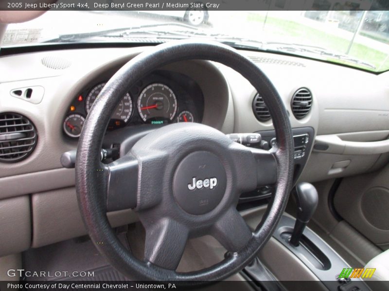 Deep Beryl Green Pearl / Medium Slate Gray 2005 Jeep Liberty Sport 4x4