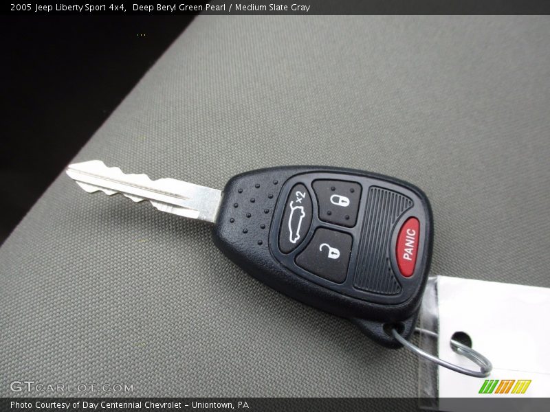 Deep Beryl Green Pearl / Medium Slate Gray 2005 Jeep Liberty Sport 4x4