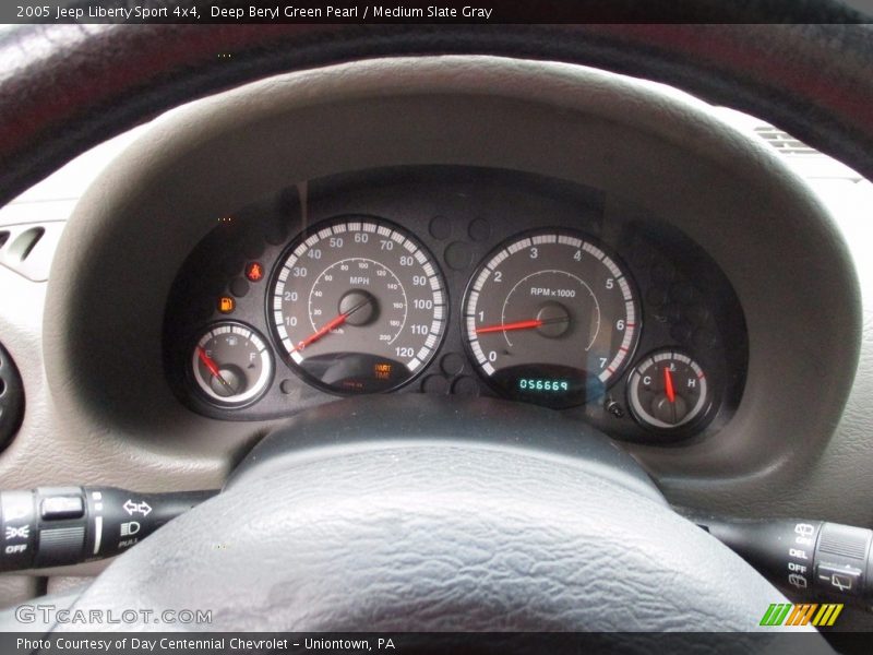 Deep Beryl Green Pearl / Medium Slate Gray 2005 Jeep Liberty Sport 4x4