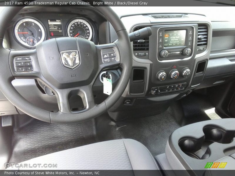 Bright White / Black/Diesel Gray 2017 Ram 4500 Tradesman Regular Cab Chassis