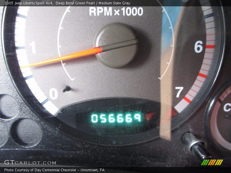 Deep Beryl Green Pearl / Medium Slate Gray 2005 Jeep Liberty Sport 4x4